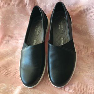 Collections By Clark's Women's Black Kayleigh Slip-On Loafers  Sz 7B NWOT